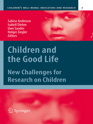 cover image of Children and the Good Life